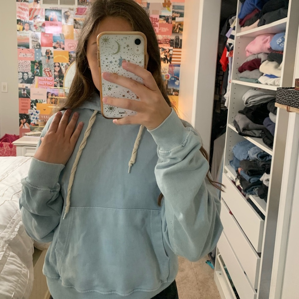 sincerely Jules Cropped Hoodie Sweatshirt